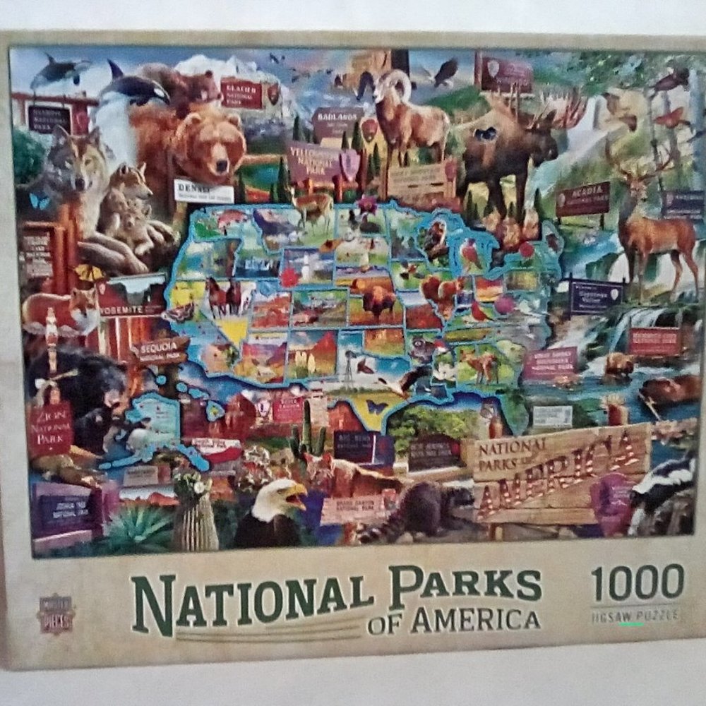 NATIONAL PARKS OF AMERICA 1000 Piece Jigsaw Puzzle